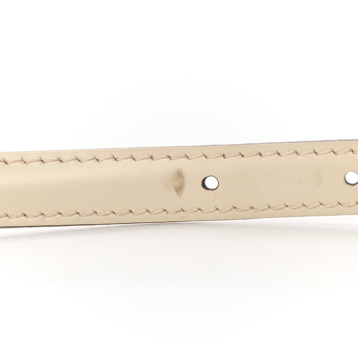 Calfskin Alma 16mm Adjustable Shoulder Strap Ivory