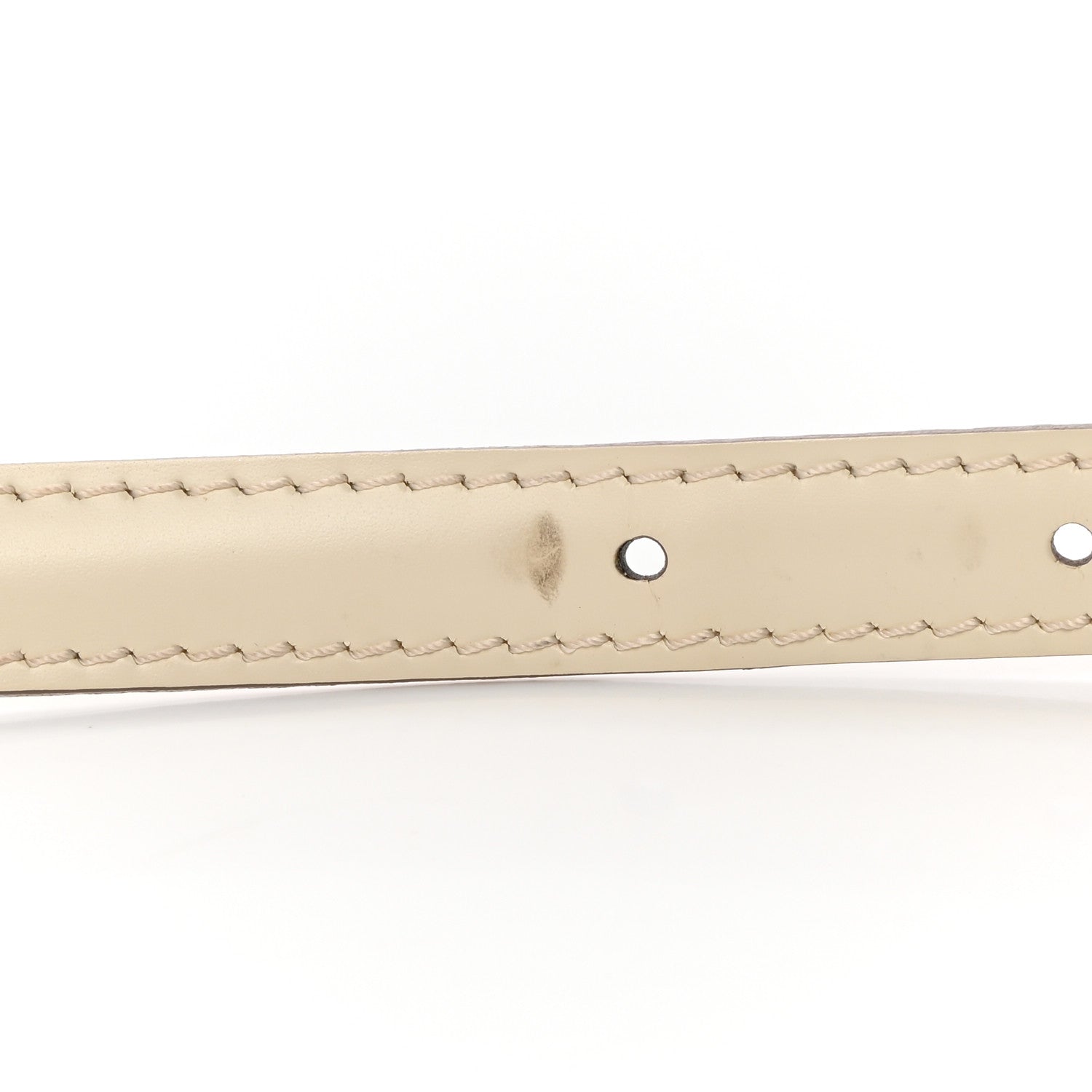 Louis Vuitton Calfskin Alma 16mm Adjustable Shoulder Strap Ivory 4 of 5
