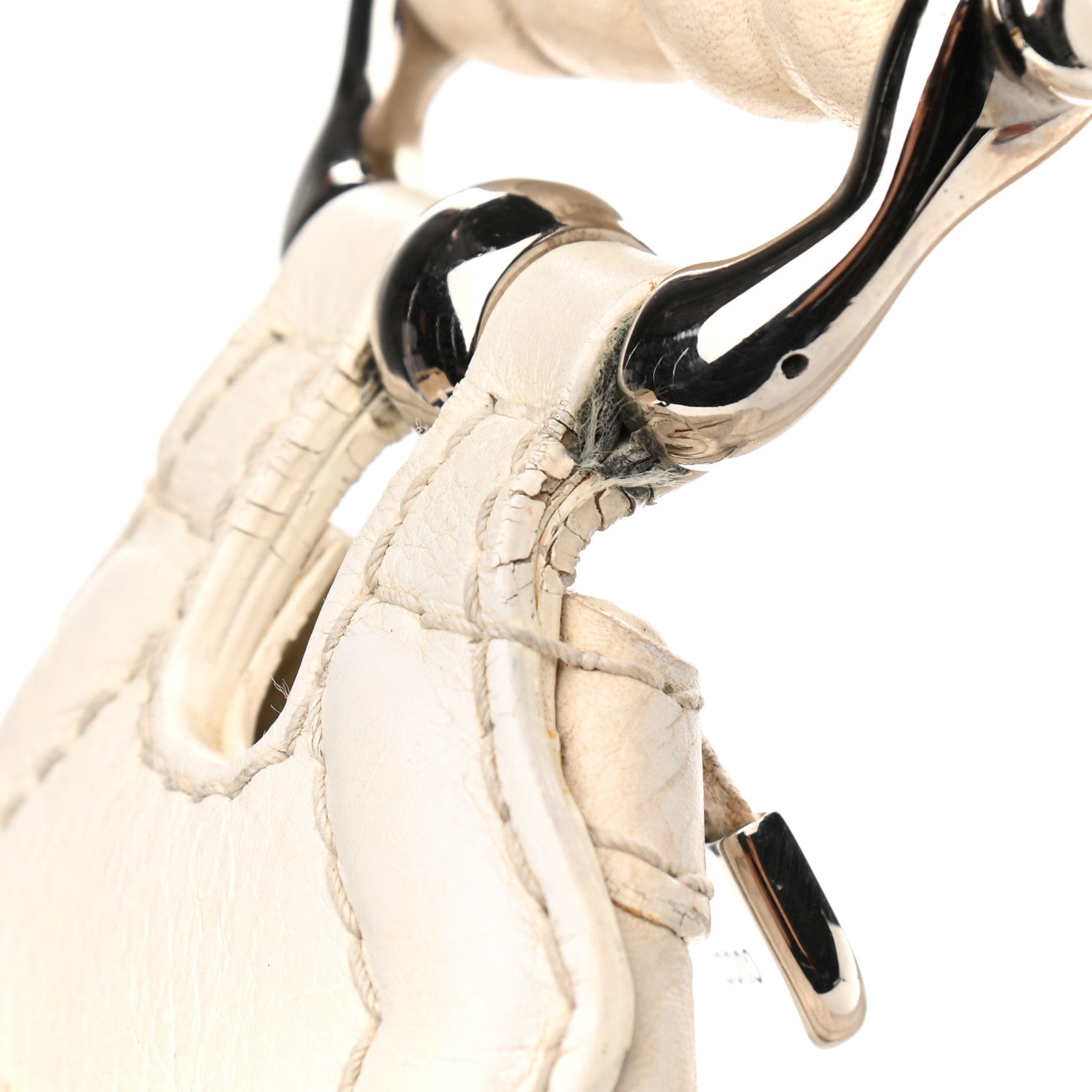 Gucci Guccissima Medium Techno Horsebit Hobo White 17 of 20