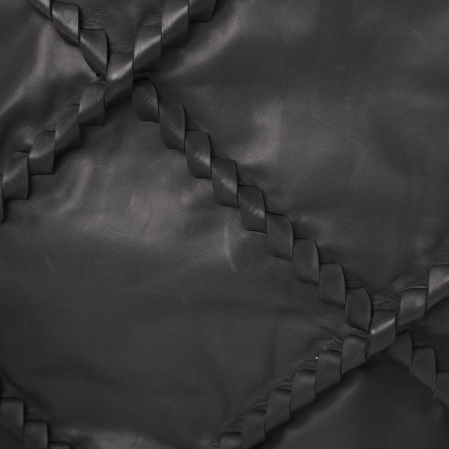 Calfskin Intrecciato Diamond Tote Ardoise