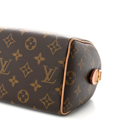 Louis Vuitton Monogram Speedy Bandouliere 20 Black 9 of 10