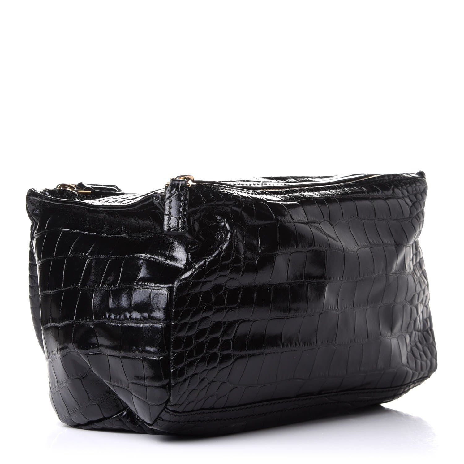 Givenchy Calfskin Crocodile Embossed Small Pandora Black 4 of 13