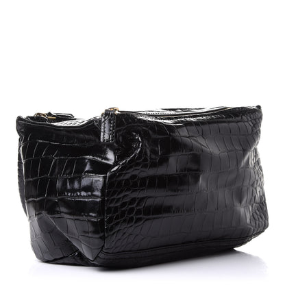 Givenchy Calfskin Crocodile Embossed Small Pandora Black 4 of 13