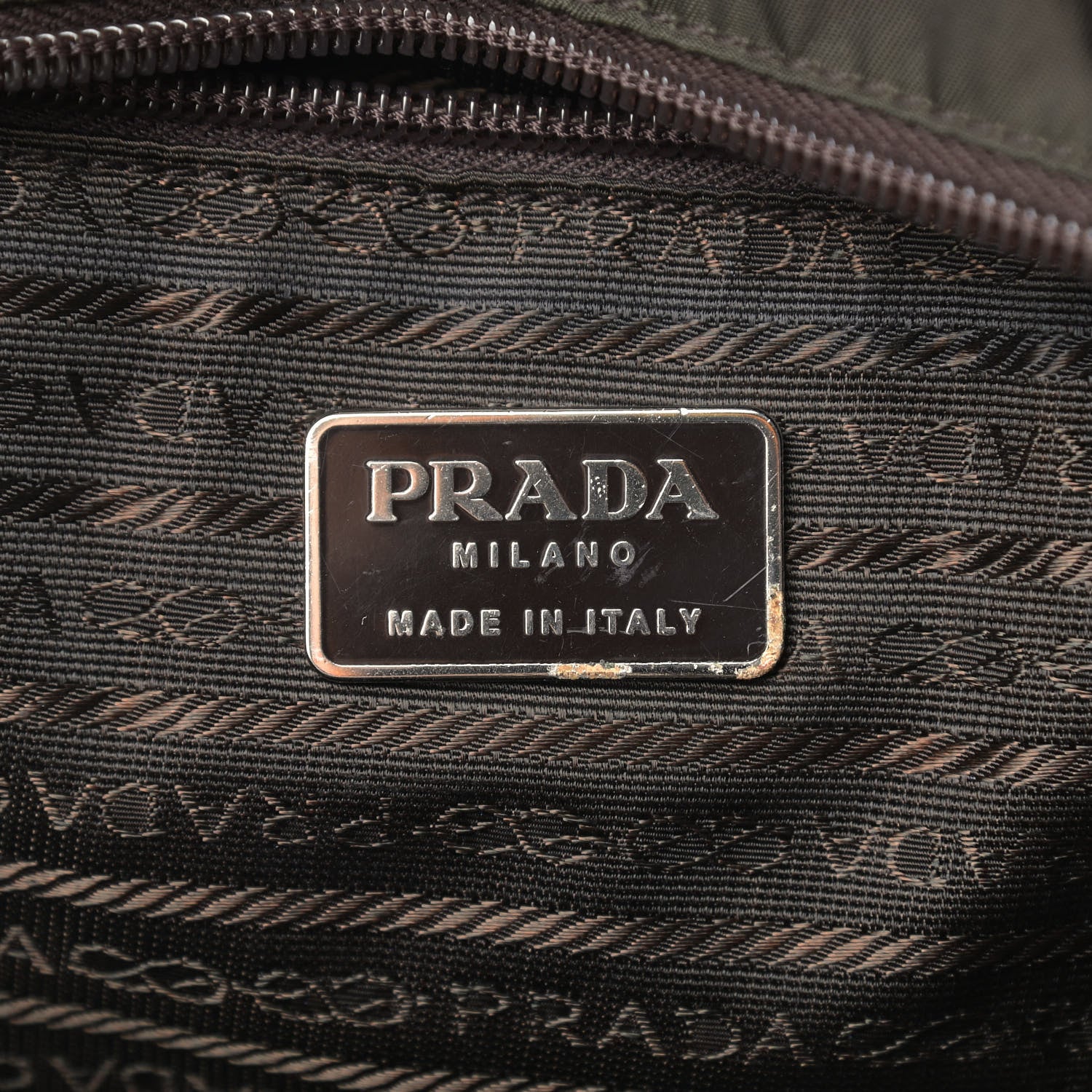 Prada Tessuto Nylon Soft Calfskin Shopping Tote Ebano 5 of 10