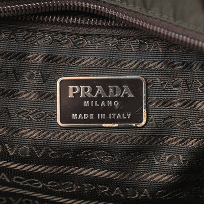 Prada Tessuto Nylon Soft Calfskin Shopping Tote Ebano 5 of 10