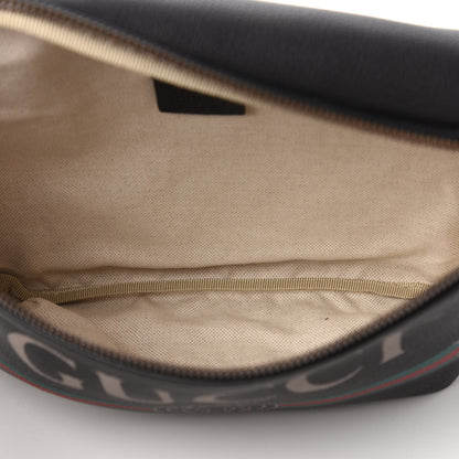 Gucci Grained Calfskin Logo Belt Bag Black 5 of 10