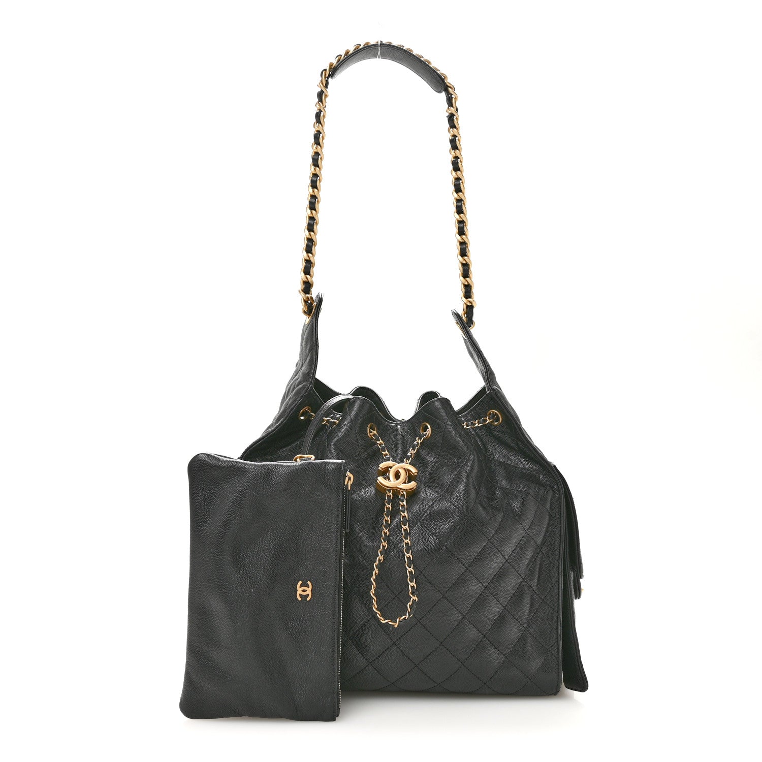 Chanel Caviar Quilted Medium Chanel 25 Handbag Black 3 of 14