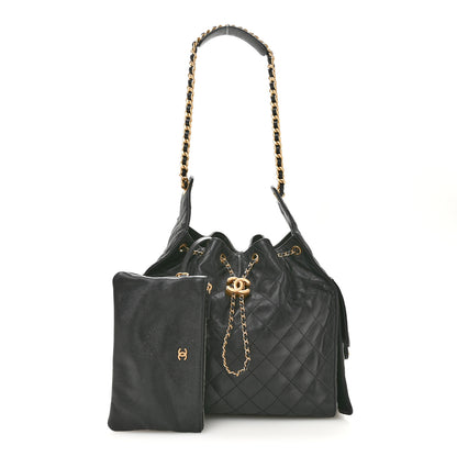 Chanel Caviar Quilted Medium Chanel 25 Handbag Black 3 of 14