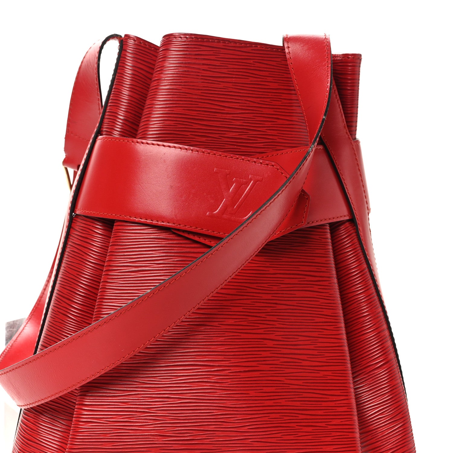 Louis Vuitton Epi Sac D'epaule GM Castillan Red 8 of 10