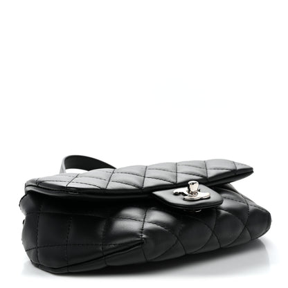 Chanel Calfskin Quilted CC Uniform Flap Belt Bag Black 4 of 10
