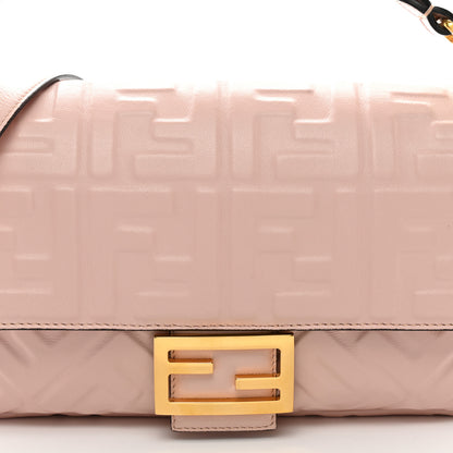 Fendi Nappa FF 1974 Embossed Baguette Rosa Quarzo 8 of 12