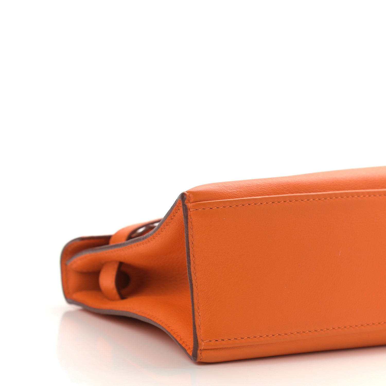 Hermes Swift Kelly Pochette Clutch Orange 9 of 21