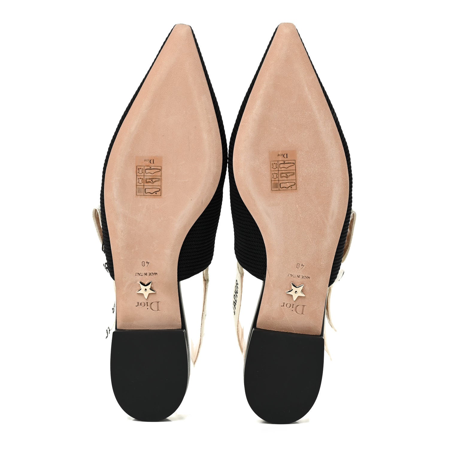 Christian Dior Technical Canvas Ribbon J'Adior Slingback Ballet Flats 40 Black 9 of 28