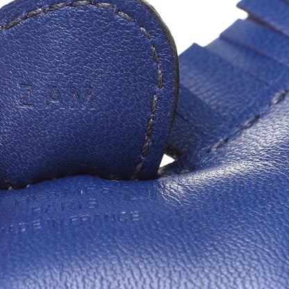 Hermes Milo Lambskin Matte Alligator Touch Grigri Rodeo Horse Bag Charm PM Bleu Saphir Marine 4 of 5