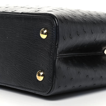 Louis Vuitton Ostrich Capucines MM Black 8 of 9