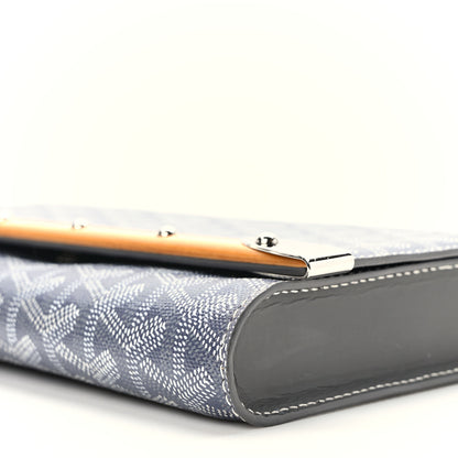 Goyard Goyardine Monte Carlo Bois Clutch With Strap Gray 10 of 10