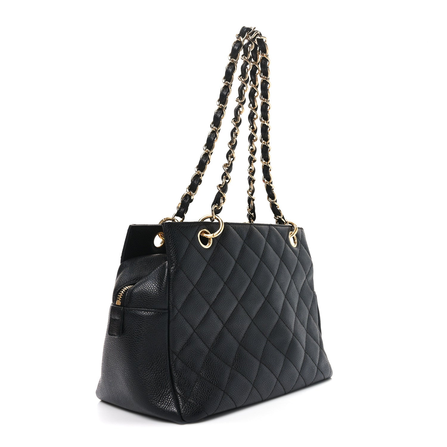 Chanel Caviar Quilted Petit Timeless Tote PTT Black 3 of 10