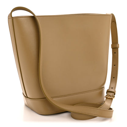 Celine Smooth Calfskin Small Cuir Triomphe Bucket Bag Olive 3 of 13