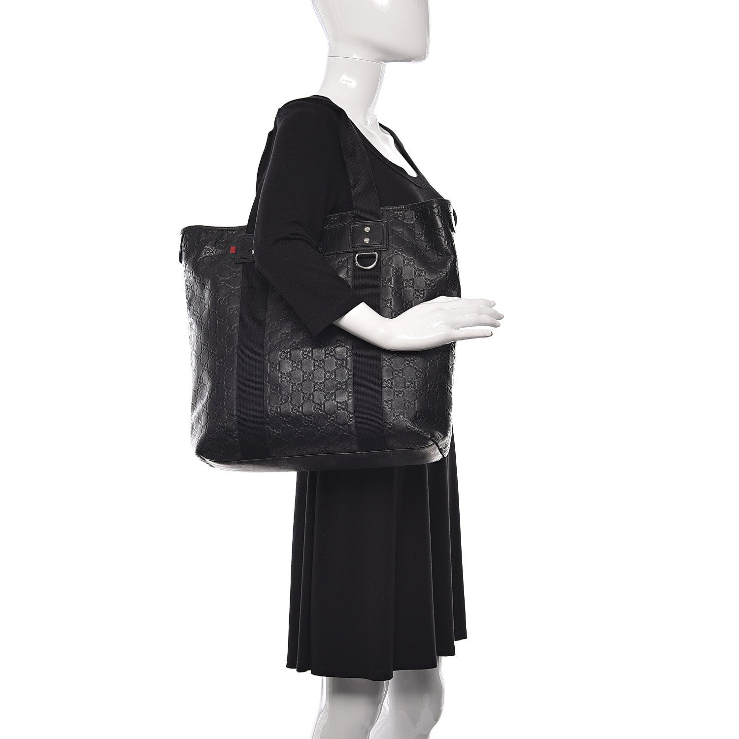 Gucci Guccissima Tote Black 2 of 10