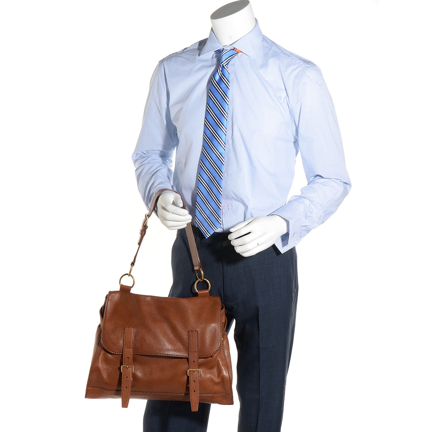 Saint Laurent Mens Calfskin Montmarte Bag Brown 2 of 7