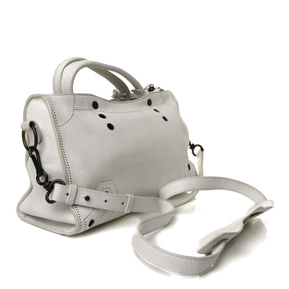 Balenciaga Veau Soyeux Perforated Blackout Hardware S City White 5 of 29