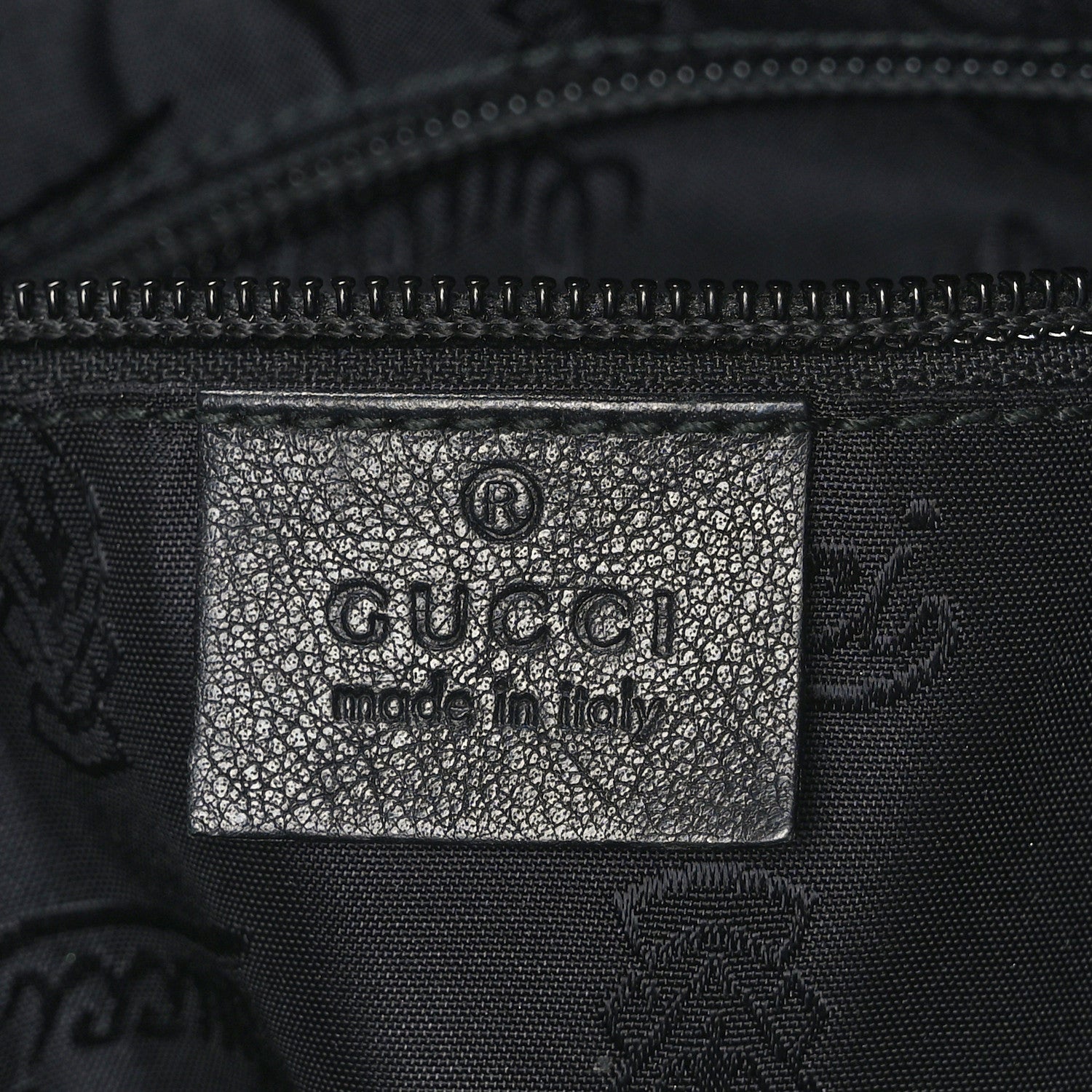Gucci Guccissima Medium Flat Messenger Bag Black 6 of 9