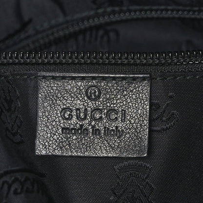 Gucci Guccissima Medium Flat Messenger Bag Black 6 of 9