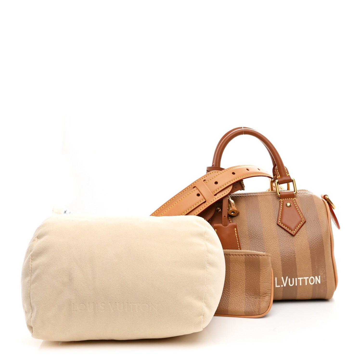 Louis Vuitton Calfskin Washed Stripes Speedy P9 Bandouliere 20