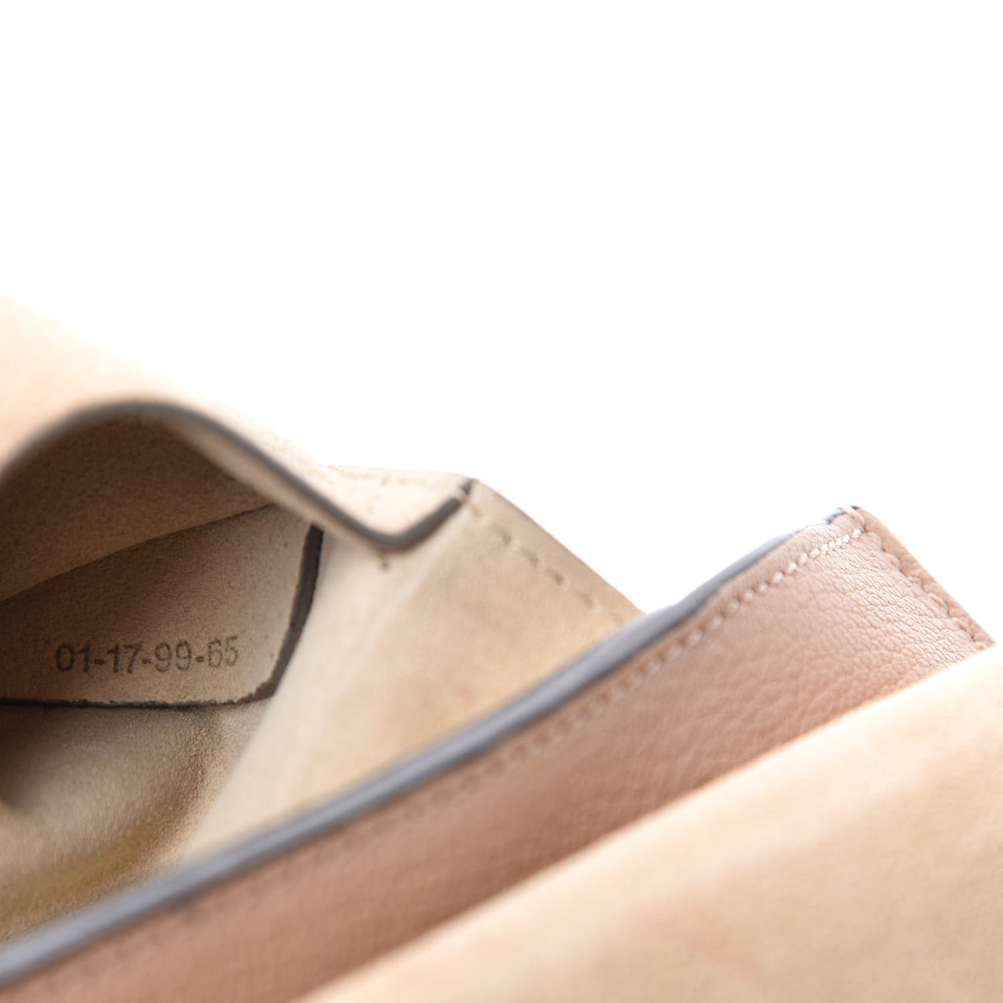 Goatskin Small Faye Shoulder Bag Biscotti Beige