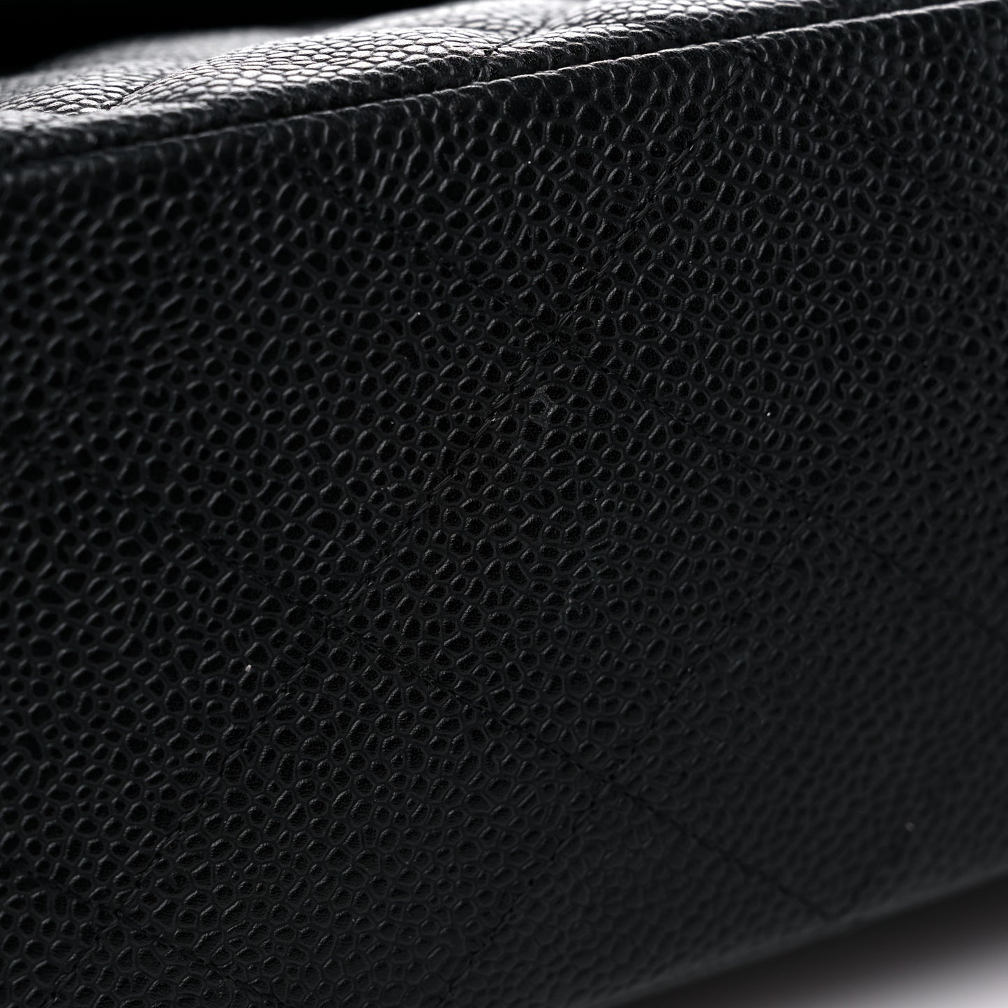 Caviar Quilted Jumbo Single Flap Black
