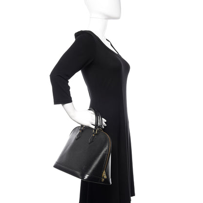 Louis Vuitton Epi Alma PM Black 2 of 18
