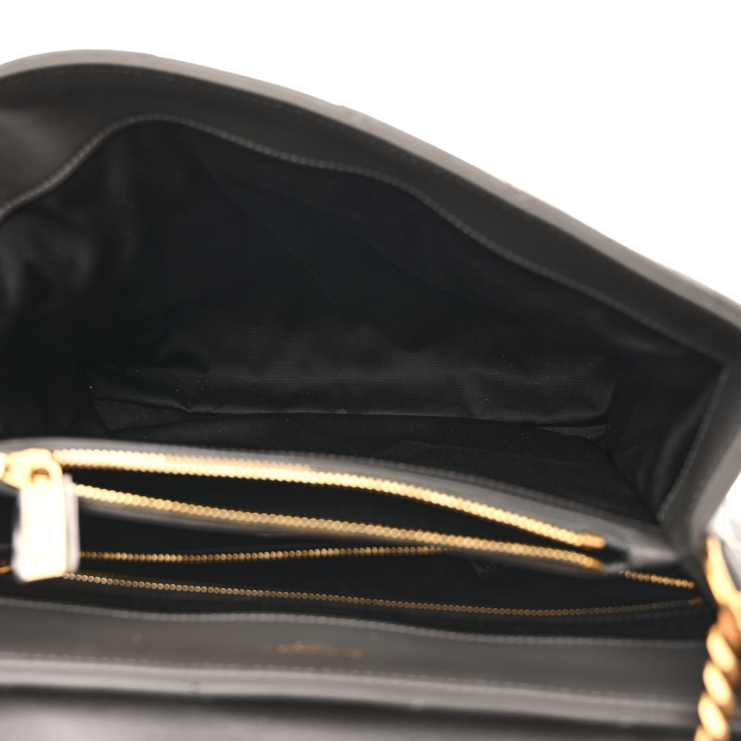 Calfskin Y Quilted Monogram Medium Loulou Chain Satchel Pebble