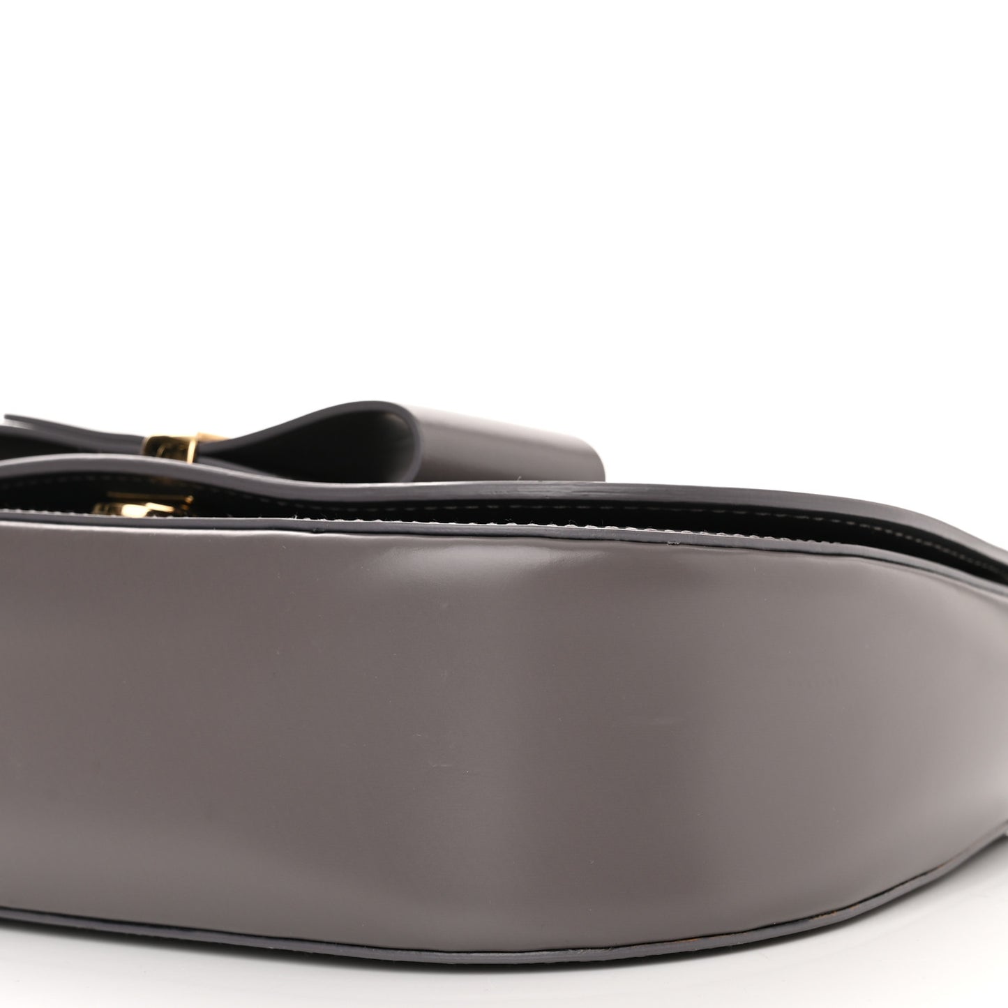 Smooth Calfskin Anna Shoulder Bag Urban Grey