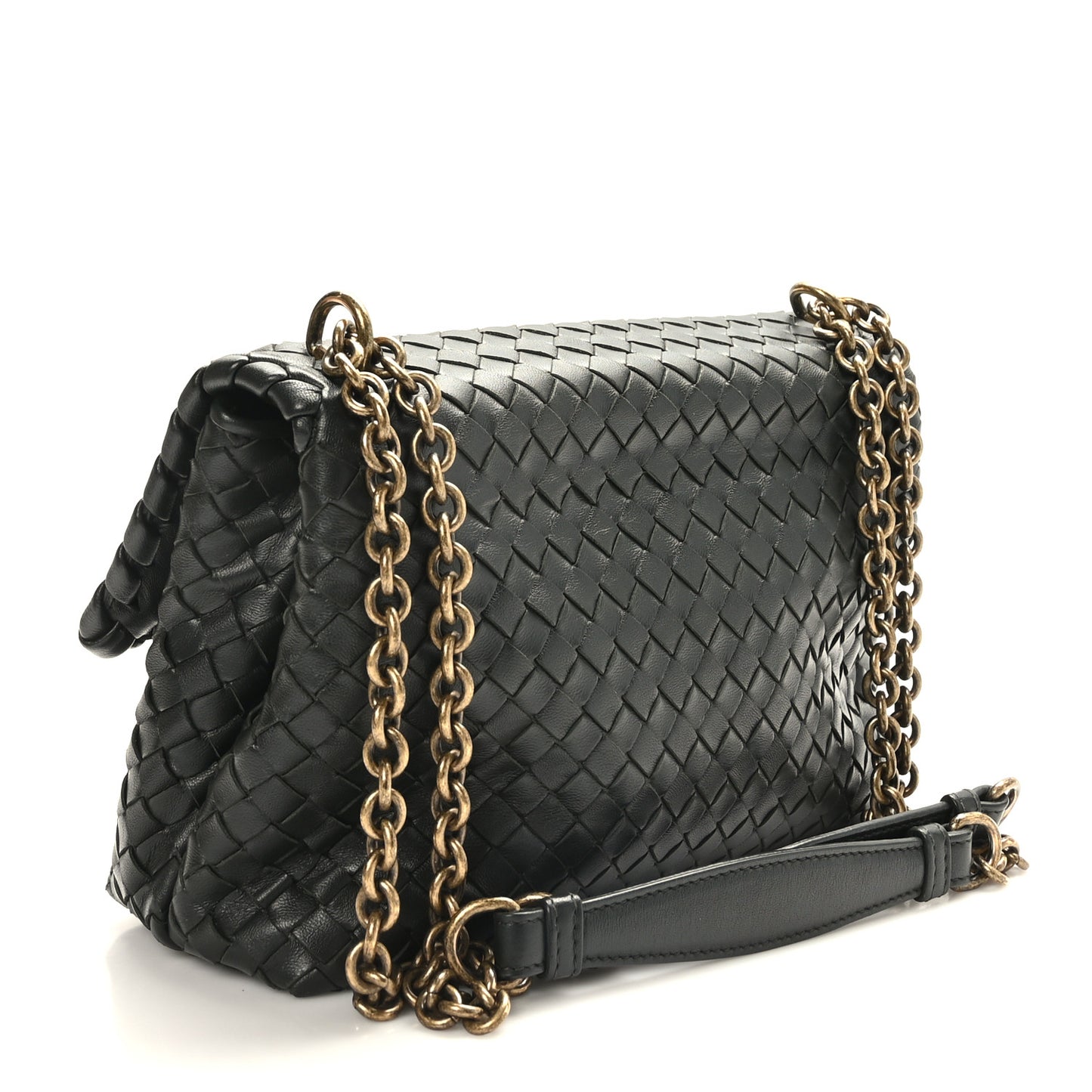 Nappa Intrecciato Small Olimpia Bag Black