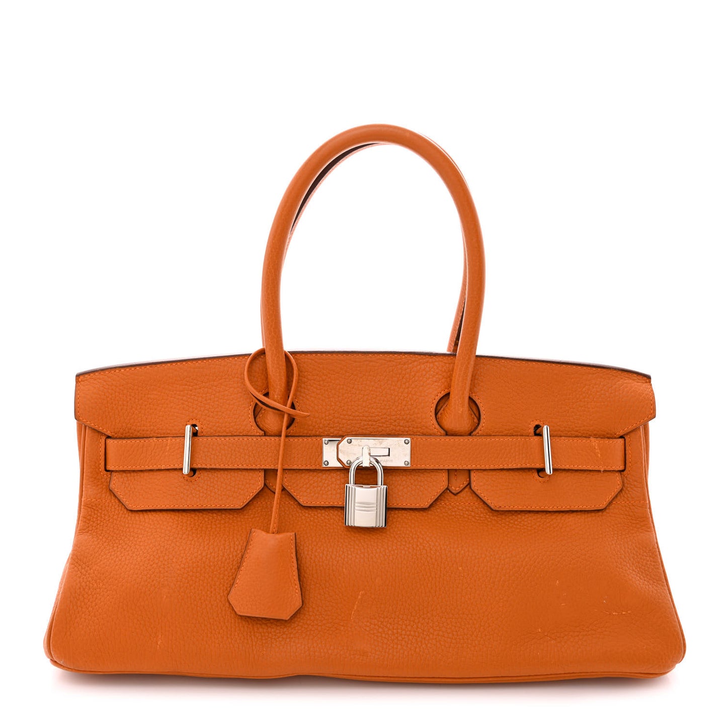 Taurillon Clemence JPG Birkin 42 Orange