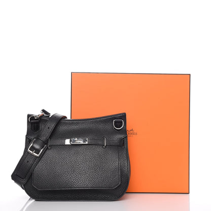 Hermes Taurillon Clemence Jypsiere 28 Black 9 of 9