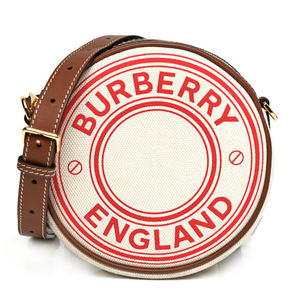 Burberry Canvas Calfskin Louise Bag Natural 1 of 11