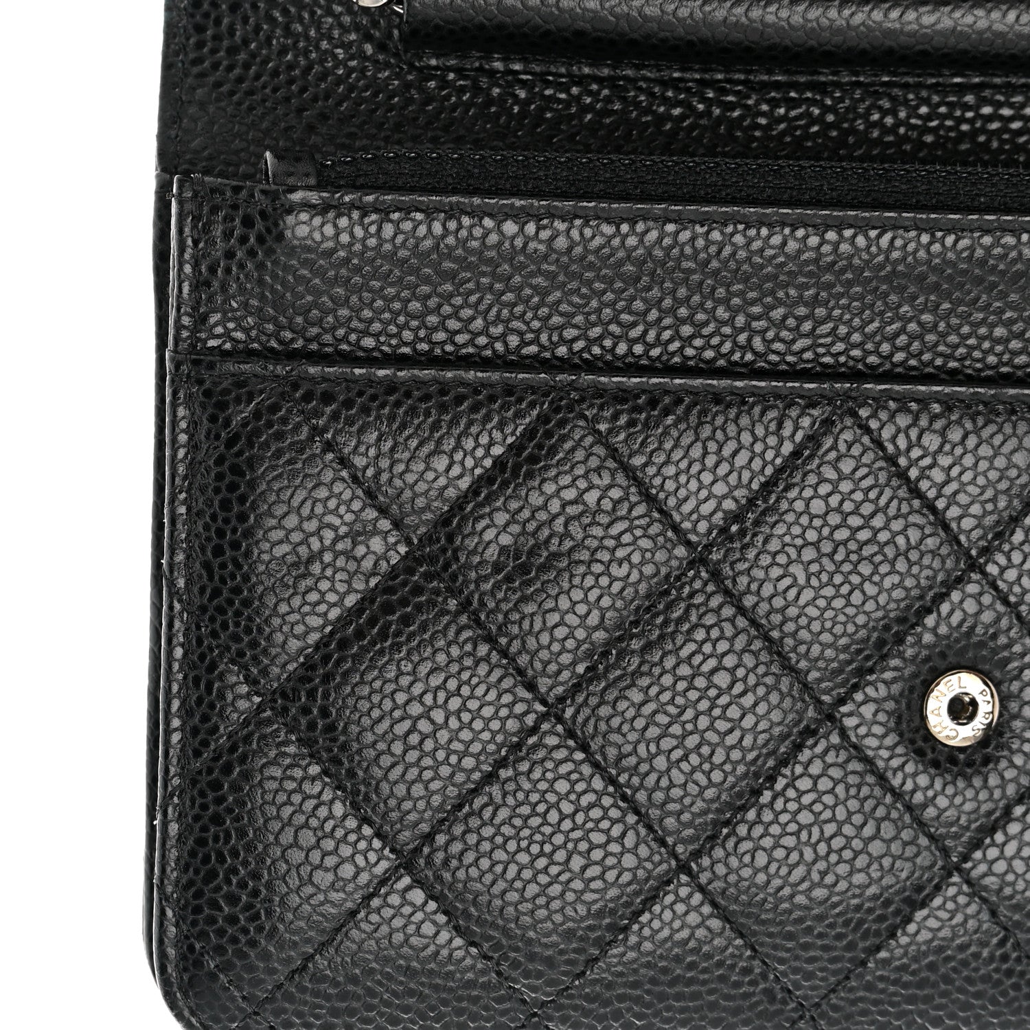 Chanel Caviar Quilted Wallet on Chain WOC Black 12 of 13