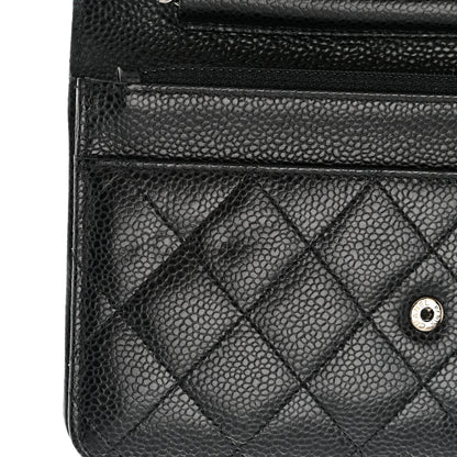 Chanel Caviar Quilted Wallet on Chain WOC Black 12 of 13