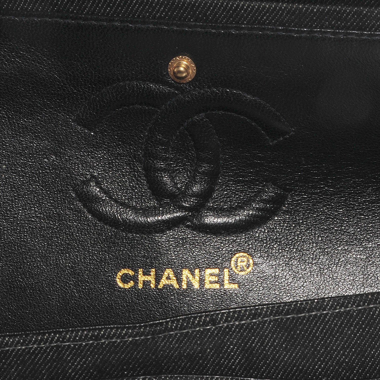 Chanel Denim Quilted Small Double Flap Bag Black 5 of 9