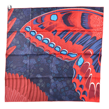 Hermes Silk L'Espirit de la Foret Scarf 90 Rouge Marine Rouge 1 of 3