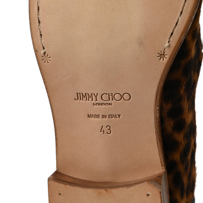 Jimmy Choo Mens Leopard Pony Fabric Sloane Loafers 43 6 of 7