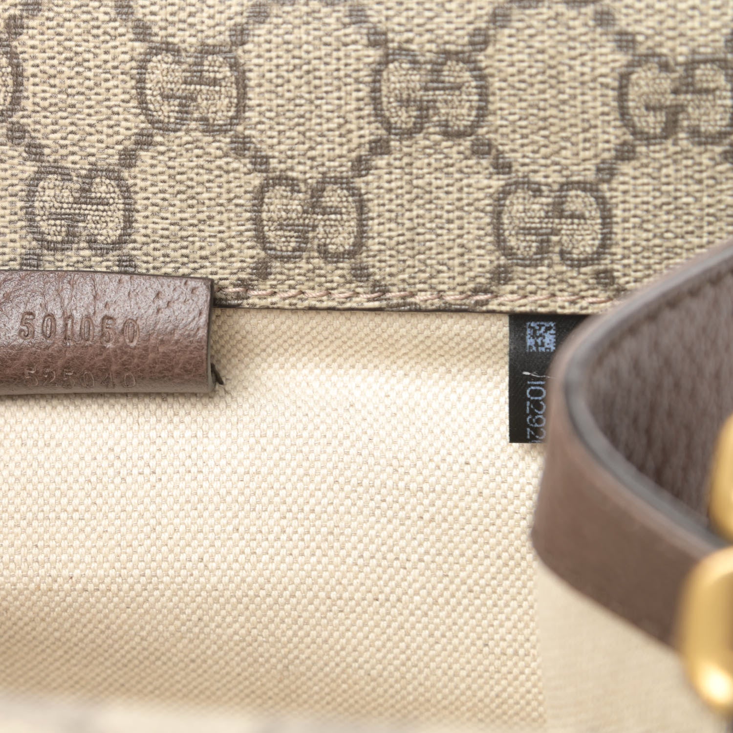 Gucci GG Supreme Monogram Web Small Neo Vintage Double Flap Messenger Bag Beige New Acero 9 of 12