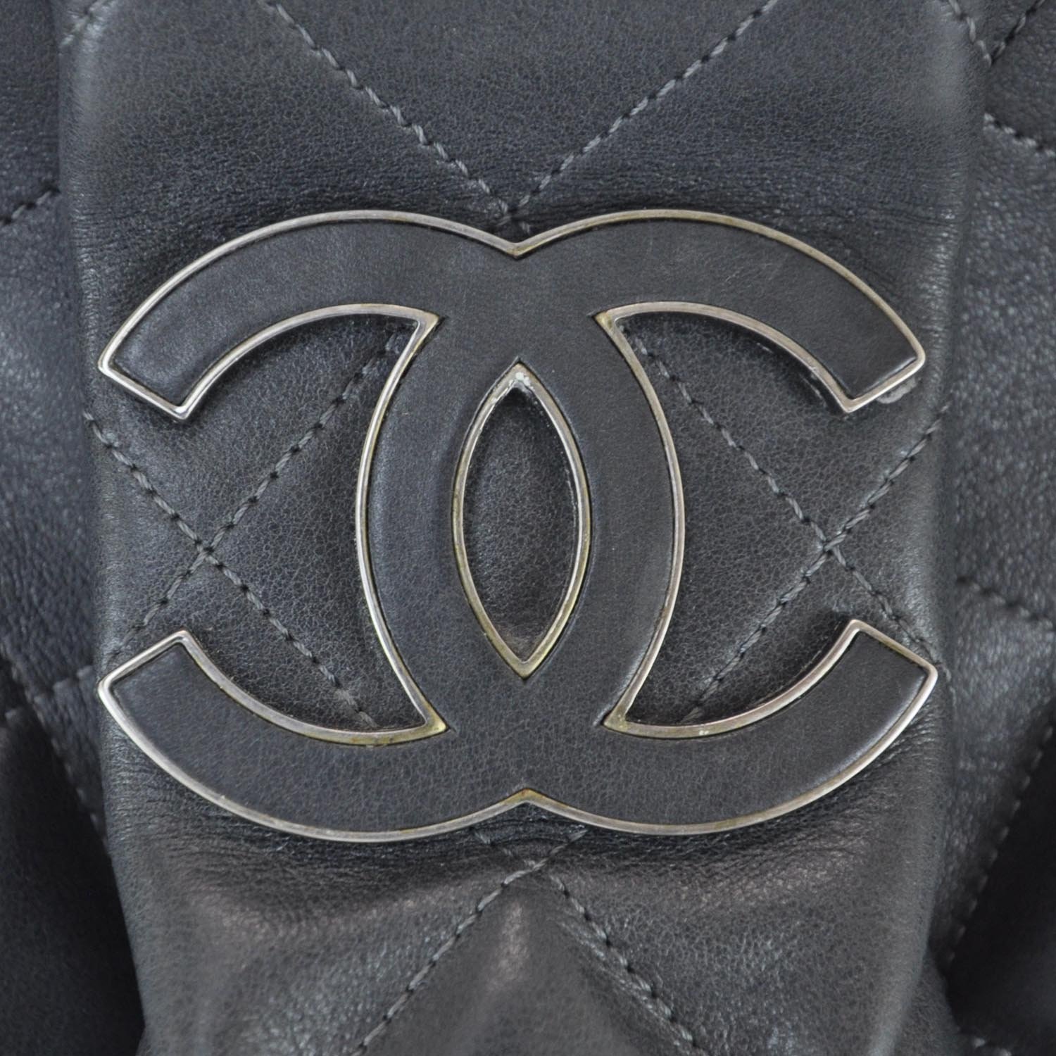 Chanel Leather Sloane Square Tote Gray 8 of 11