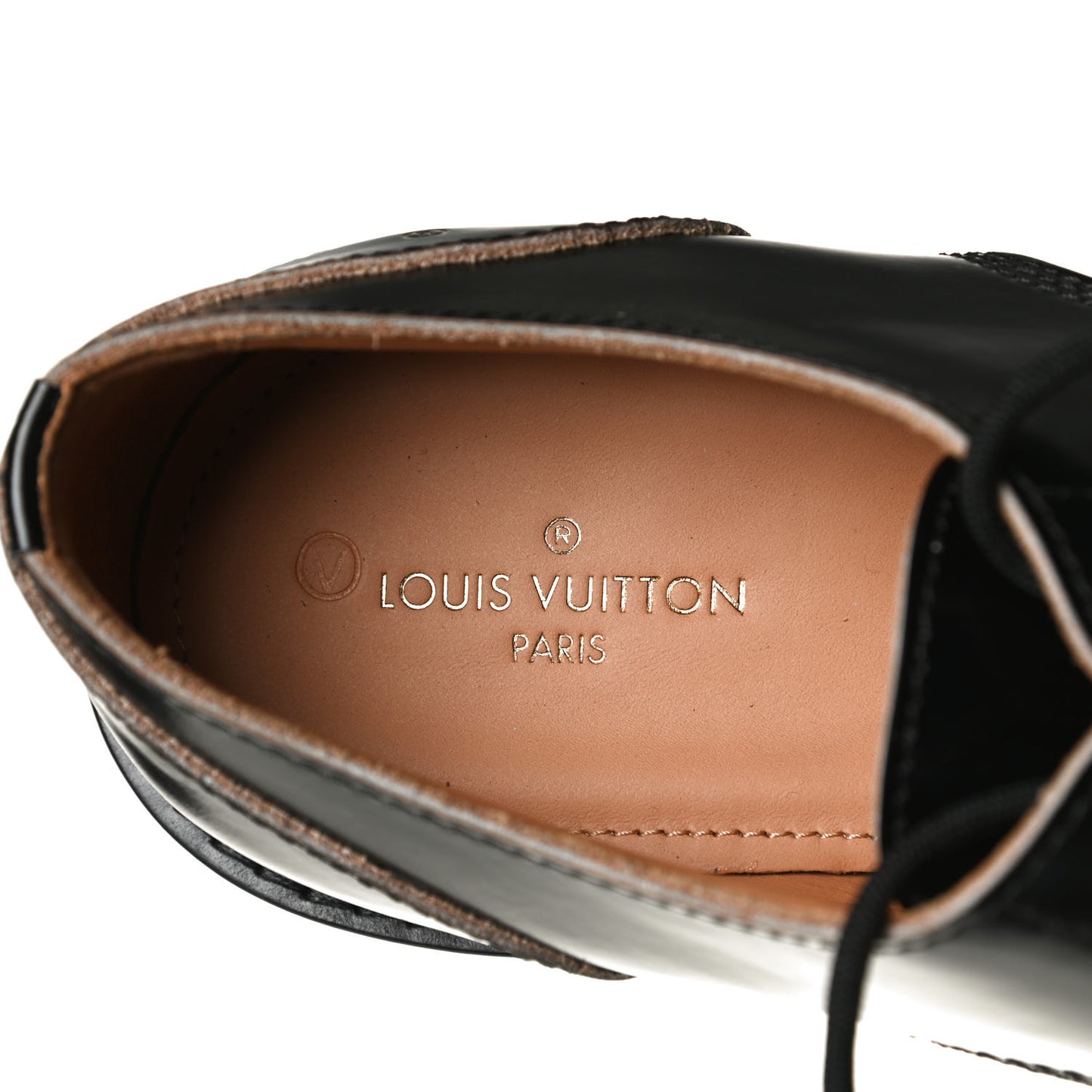 Calfskin Mens Derby Shoes 7.5 Black