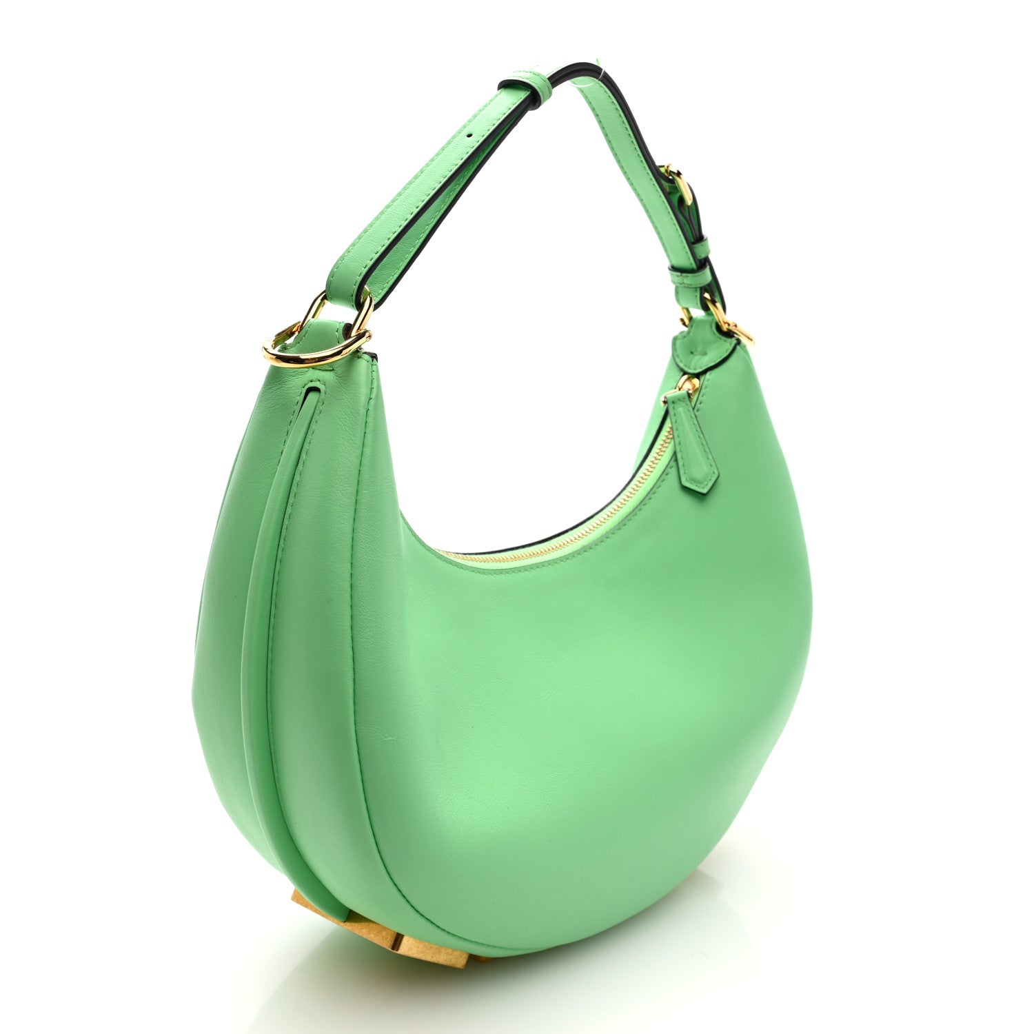 Fendi Vitello Grace Matte Small Fendigraphy Hobo Bag Edamame 3 of 11