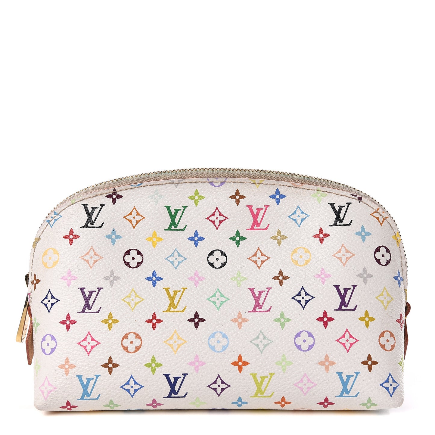 Monogram Multicolor Cosmetic Pouch White Litchi