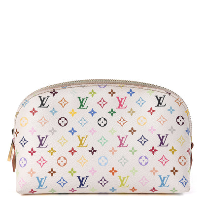 Louis Vuitton Monogram Multicolor Cosmetic Pouch White Litchi 1 of 13