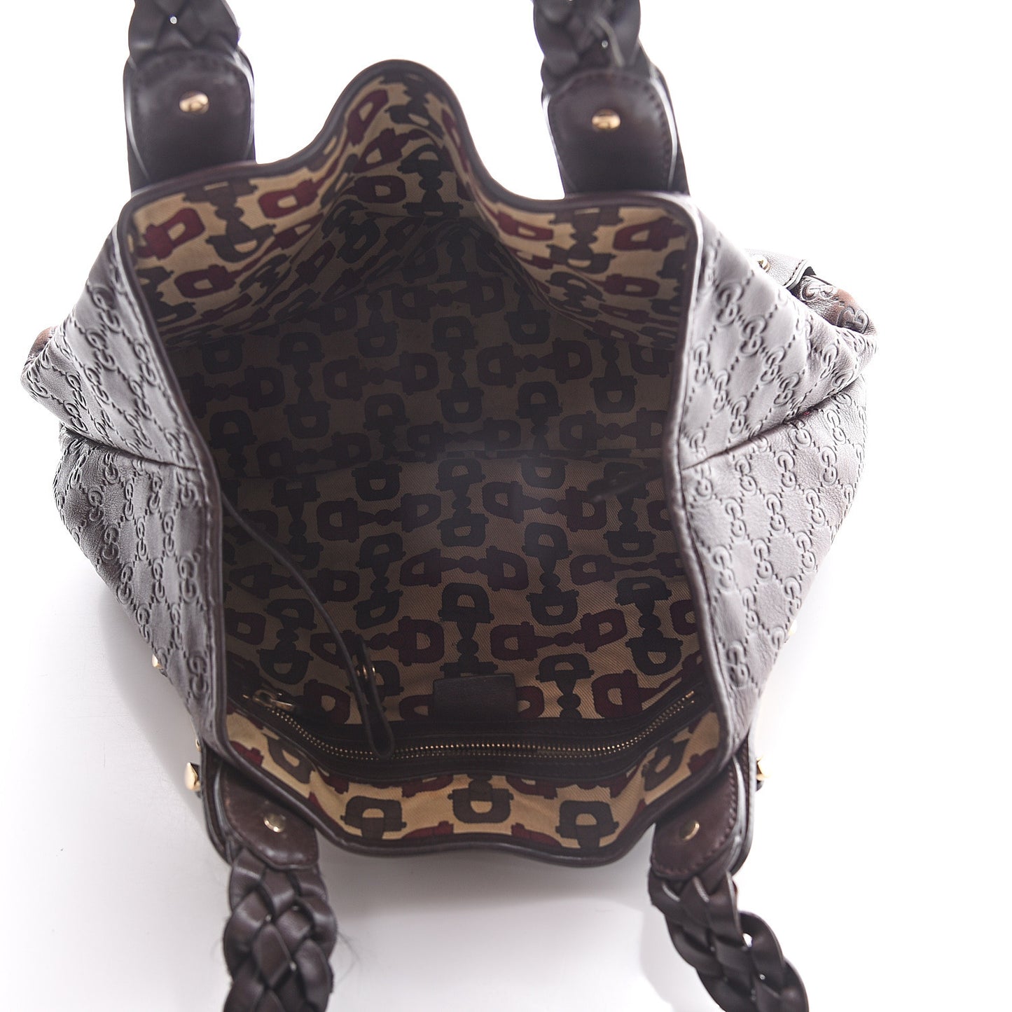 Guccissima Small Pelham Shoulder Bag Chocolate