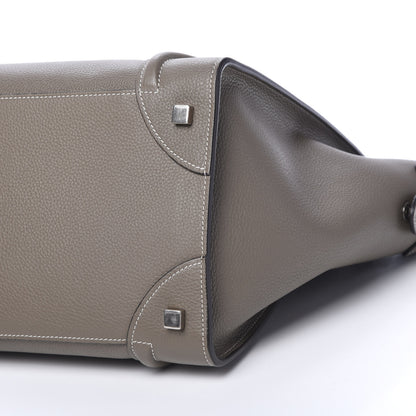 Celine Drummed Calfskin Mini Luggage Souris 9 of 10